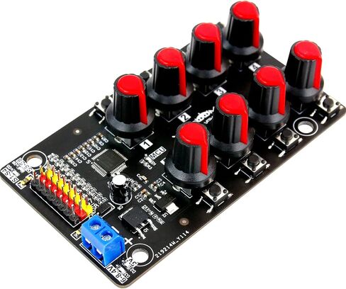 Yahboom RC Servo Tester Channels Servo Motors Controller Centering Tool with Over-Current Protection, 2 Control Modes Support Manual Adjustment Courier Return Overcurrent Test (Servo Tester 1 chan) in Kuwait