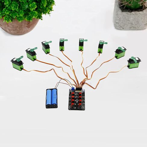 Yahboom RC Servo Tester Channels Servo Motors Controller Centering Tool with Over-Current Protection, 2 Control Modes Support Manual Adjustment Courier Return Overcurrent Test (Servo Tester 1 chan) in Kuwait