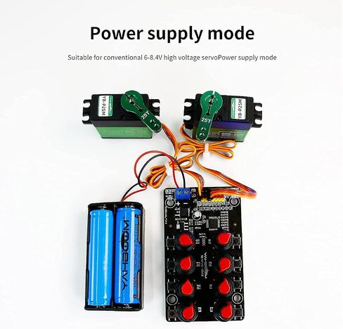 Yahboom RC Servo Tester Channels Servo Motors Controller Centering Tool with Over-Current Protection, 2 Control Modes Support Manual Adjustment Courier Return Overcurrent Test (Servo Tester 1 chan) in Kuwait