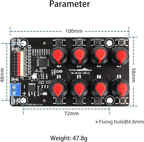 Yahboom RC Servo Tester Channels Servo Motors Controller Centering Tool with Over-Current Protection, 2 Control Modes Support Manual Adjustment Courier Return Overcurrent Test (Servo Tester 1 chan) in Kuwait