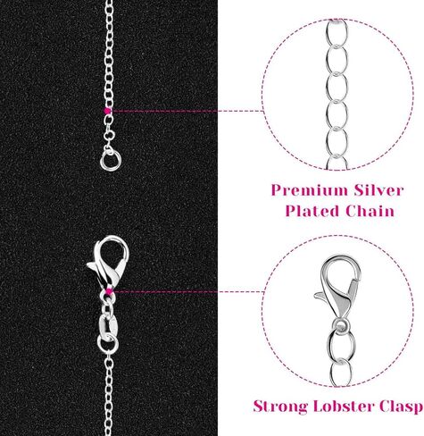 36 Pack Chain Necklace Bulk for Jewelry Making, Cridoz Necklace Jewelry Chains Silver Plated Necklace Chains for Necklace Jewelry Making, 1.2 mm (18 Inches) in Kuwait