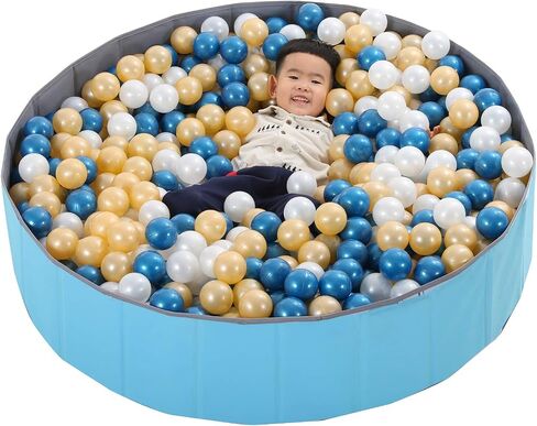 LimitlessFunN Kids Ball Pit Foldable Double Layer Oxford Cloth Play Ball Pool with Storage Bag (Balls Not Included) Playpen for Baby Toddlers (32 Inch, Small, Pink) in Kuwait