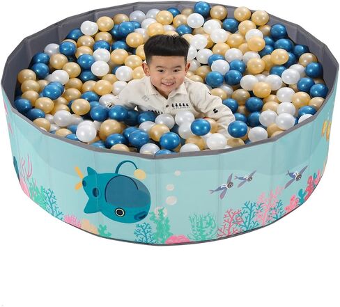 LimitlessFunN Kids Ball Pit Foldable Double Layer Oxford Cloth Play Ball Pool with Storage Bag (Balls Not Included) Playpen for Baby Toddlers (32 Inch, Small, Pink) in Kuwait