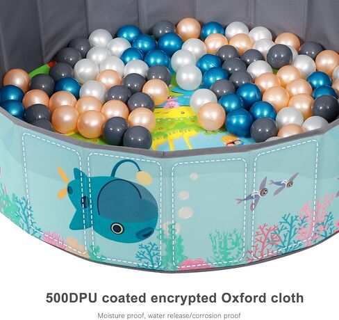 LimitlessFunN Kids Ball Pit Foldable Double Layer Oxford Cloth Play Ball Pool with Storage Bag (Balls Not Included) Playpen for Baby Toddlers (32 Inch, Small, Pink) in Kuwait
