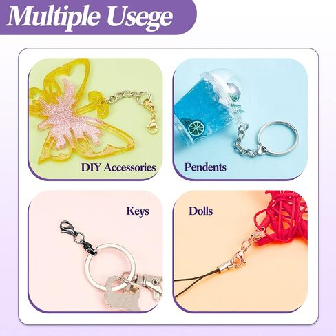 Double Lobster Clasp Extender Double Claw Connector Bracelet Extension Clasp Small Bracelet Extender Necklace Shortener Clasp for DIY Jewelry Making 0.98 Inch(Silver,0.98 Inch) in Kuwait