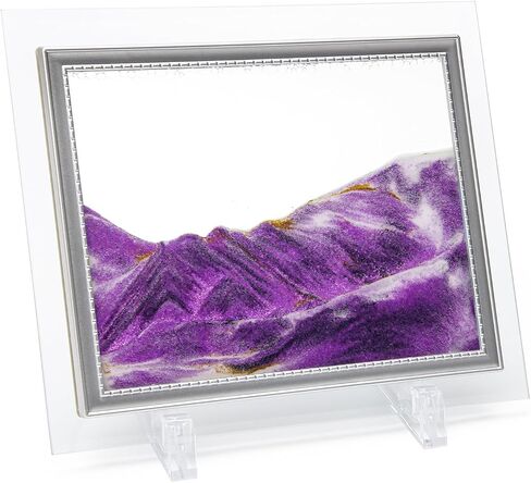 Coitak Moving Sand Art Picture, Dynamic Sand Picture, Desktop Sand Art for Home Decor and Office, Small Size 7"x5(Blue) in Kuwait