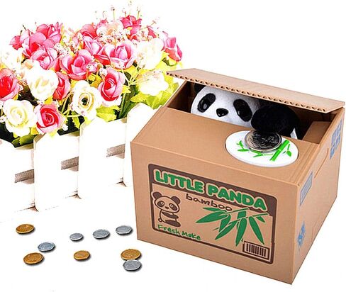 ALIMITOPIA Saving Money Box,Vocal Mischief Stealing Coin Piggy Bank Coin Storage Pot (Cartoon Cat) in Kuwait
