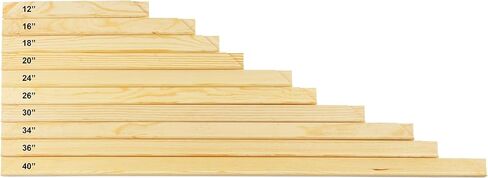 مجموعة الفنون الملحمية قضبان تمديد من الخشب الصلب للفن القماشي او نقطة الابرة، طبيعي، 16 انش in Kuwait