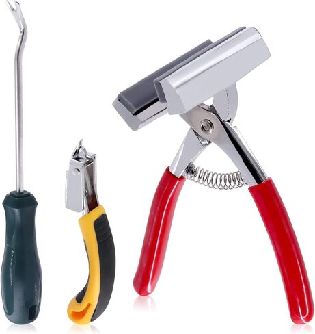 Mardatt 3 Pcs Heavy Duty Canvas Stretcher Pliers and Staple Remover and Tack Puller Tool, Aluminum Alloy Canvas Stretching Pliers with Spring Rubber Handle for Stretching Canvas Clamp Oil Painting in Saudi Arabia