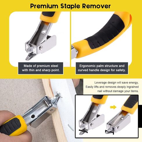 Mardatt 3 Pcs Heavy Duty Canvas Stretcher Pliers and Staple Remover and Tack Puller Tool, Aluminum Alloy Canvas Stretching Pliers with Spring Rubber Handle for Stretching Canvas Clamp Oil Painting in Saudi Arabia