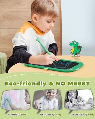 KOKODI ألعاب فتاة صغيرة لعمر 3 4 5 6 7 8 سنوات، لوحة رسم ملونة 8.5 بوصة ألعاب تعليمية للفتيات من سن 4 إلى 5 سنوات، هدايا عيد الميلاد للأطفال يونيكورن باللون الوردي in Kuwait