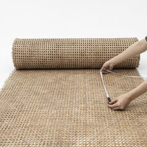 16" Width Cane Webbing roll -Rattan Webbing for Caning Projects | Pre - Woven Open Mesh Cane - Cane Webbing Sheet (2 FEET) in Kuwait