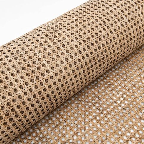 16" Width Cane Webbing roll -Rattan Webbing for Caning Projects | Pre - Woven Open Mesh Cane - Cane Webbing Sheet (2 FEET) in Kuwait