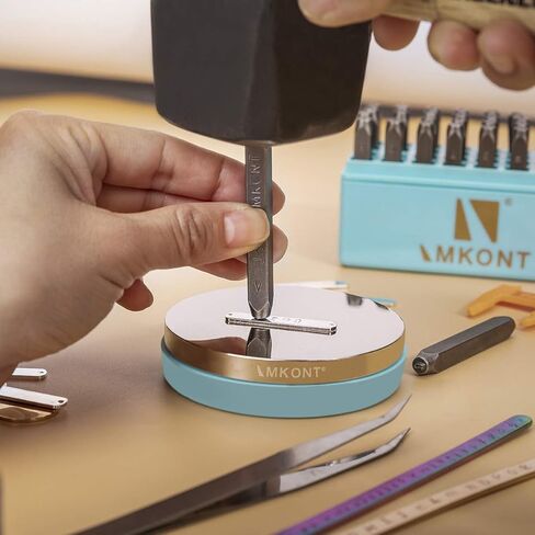 ختم معدني رقم وحرف 3 مم من Imkont 1/8 بوصة مع مجموعة مكعبات معدنية (A-Z & a-z & 0-9 & المعادن مقعد وطابعة Jig) in Kuwait