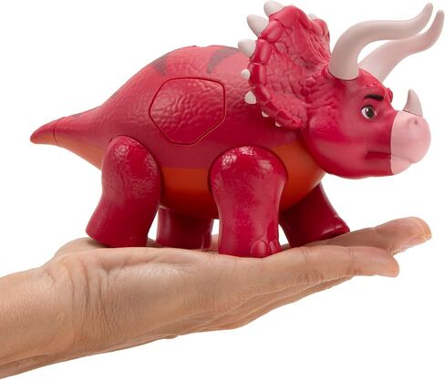 Dino Ranch Deluxe Dino 2-Pack - Features Biscuit, a 5-Inch Toy T-Rex, and Angus, a 4-Inch Toy Triceratops - for Kids Featuring Your Favorite Pre-Westoric Ranchers in Kuwait