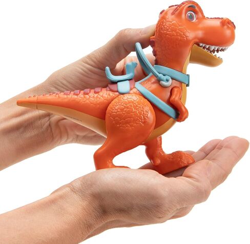 Dino Ranch Deluxe Dino 2-Pack - Features Biscuit, a 5-Inch Toy T-Rex, and Angus, a 4-Inch Toy Triceratops - for Kids Featuring Your Favorite Pre-Westoric Ranchers in Kuwait
