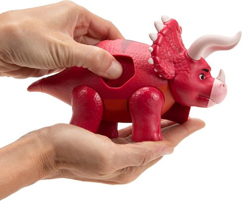 Dino Ranch Deluxe Dino 2-Pack - Features Biscuit, a 5-Inch Toy T-Rex, and Angus, a 4-Inch Toy Triceratops - for Kids Featuring Your Favorite Pre-Westoric Ranchers in Kuwait