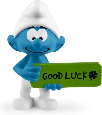 Schleich Smurfs, Collectible Retro Cartoon Toys for Boys and Girls, Good Luck Smurf Toy Figurine, Ages 3+ in Saudi Arabia