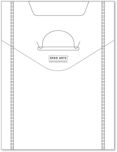 HERO ARTS Storage ENVELOPES 7X9 10PK, Clear in Saudi Arabia