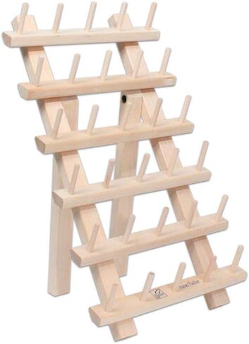 JunTailor Wood Thread Rack 30 بكرة صغيرة w/Legs WoodThreadRack30MiniSpoolwLegs in Saudi Arabia