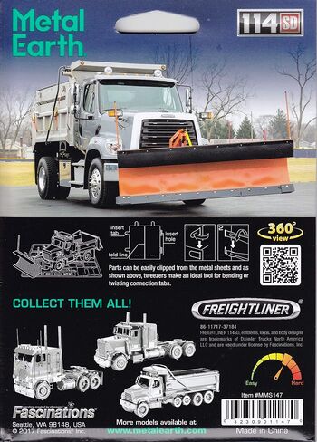 Fascinations Metal Earth Freightliner Snow Plow 3D Metal Model Kit in Saudi Arabia