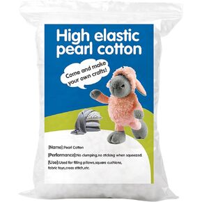 ZMAAGG 100 جرام حشوة ألياف فاخرة، ألياف بوليستر بيضاء، ألياف بوليستر معاد تدويرها، حشوة وسادة من البوليستر، حشوة وسادة، مشاريع الديكور المنزلي in Kuwait