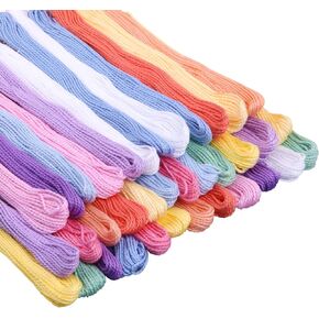 50 Skeins Embroidery Floss, Cross Stitch Threads Friendship Bracelet String in Saudi Arabia