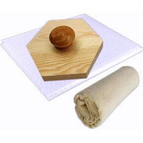 وييكيم اداة التلبيد الرطب/ اداة خشبية للتلبيد الرطب/كتلة الامتلاء، رائعة للعمل على الدرزات، اللباد المسطح، تشكيل قبعات اللباد / الشباشب المصنوعة من اللباد in Kuwait