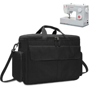 Skureay Sewing Machine Carrying Case, Universal Sewing Machine Tote Bag with Multiple Storage Pockets & Removable Thick Pad - Compatible with Most Standard Sewing Machines and Sewing Accessories