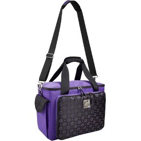 حقيبة ماكينة الخياطة مع سحابات واي كيه كيه، حقيبة حمل ماكينة الخياطة مع 16 قطعة من الحقائب العملية، متوافقة مع معظم ماكينات الخياطة القياسية., بنفسجي, نوبل in Kuwait