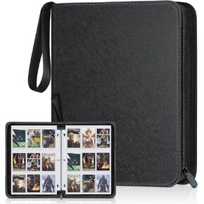 900 Pockets Card Binder, Trading Card 9 Pocket Durable Card Holder Album, Baseball Card Protectors for MTC,TCG, Game Cards, Sports Cards (Black)
