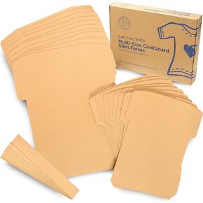 Smart Deco Cardboard Shirt Form 30 Piece Pack! 10x Youth Cardboard Shirt Form 10 Large Cardboard Inserts and 10 Expanders! Holiday T Shirts Arts and Crafts! Print or Paint Tshirt Cardboard Insert in Saudi Arabia
