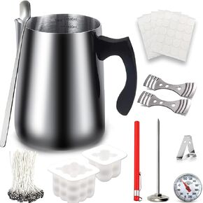 HOWFIELD Soy Candle Making Kit Supplies - DIY Candle Making Kit 32oz Wax Melting Pot and More Necessary Tool