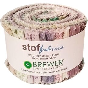 ينسق بروير ستوف جونيور جيلي رول أب - عشرين شريطًا من القماش المقطوع مسبقًا مقاس 2.5 بوصة × 42 بوصة بألوان (برقوق) in Kuwait