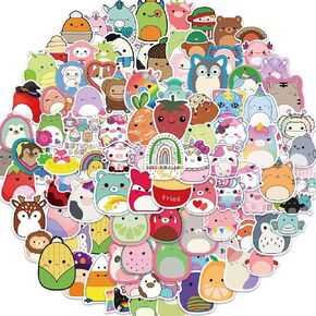 ملصقات لطيفة مكونة من 100 قطعة ملصقات جمالية على شكل حيوانات كرتونية للأطفال ملصقات للأولاد والمراهقين من أجل دفاتر زجاجات المياه in Kuwait