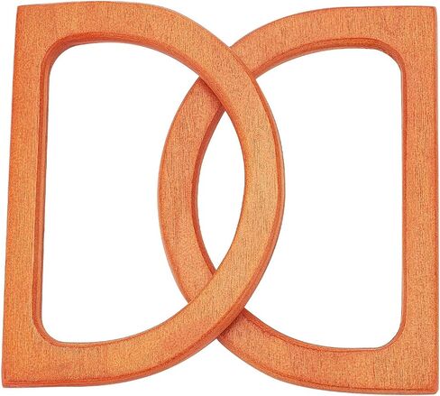 PH PandaHall 4pcs Wooden Bag Handle Replacement D Shape Handbag Purse Handle Purse Making Supplies for Handmade Beach Bag Crochet Handbags Straw Bag Purse Handles in Saudi Arabia