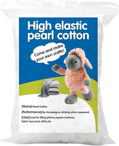 ZMAAGG 100 جرام حشوة ألياف فاخرة، ألياف بوليستر بيضاء، ألياف بوليستر معاد تدويرها، حشوة وسادة من البوليستر، حشوة وسادة، مشاريع الديكور المنزلي in Kuwait