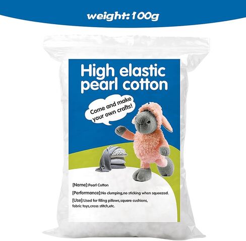 ZMAAGG 100 جرام حشوة ألياف فاخرة، ألياف بوليستر بيضاء، ألياف بوليستر معاد تدويرها، حشوة وسادة من البوليستر، حشوة وسادة، مشاريع الديكور المنزلي in Kuwait