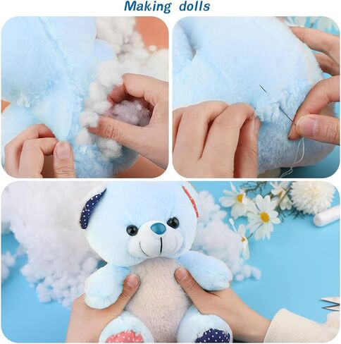 ZMAAGG 100 جرام حشوة ألياف فاخرة، ألياف بوليستر بيضاء، ألياف بوليستر معاد تدويرها، حشوة وسادة من البوليستر، حشوة وسادة، مشاريع الديكور المنزلي in Kuwait