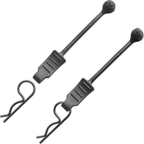 10PCS AllinRC RC Body Clips w/Pull Tabs 2.5mm Hole Puncher for Traxxas TRX4M Losi Mini-T 2.0 Mini JRX2 HyperGo H16GT H16DR 1/16 1/18 RC Car Truck Crawler Body Clips (1mm Rod Black) in Kuwait