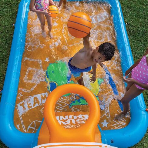 منزلق WOW Sports Swirl Splash Pad (الشريحة فقط)، منزلق مائي في الفناء الخلفي للأطفال من أجل متعة الفناء الخلفي in Kuwait