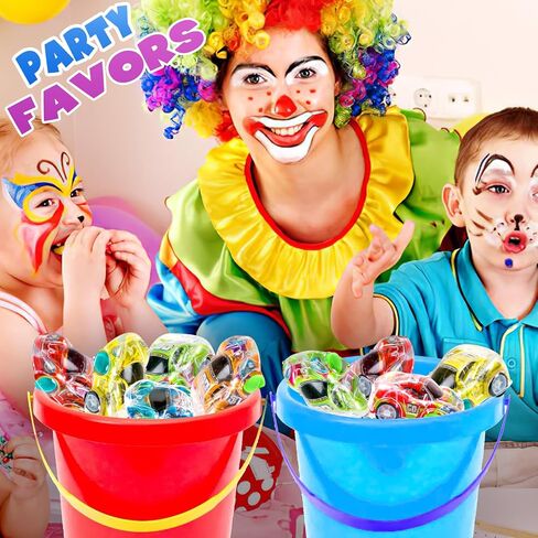 buauty 100 جهاز كمبيوتر شخصى لعبة سيارات صغيرة سحب السيارات، الطرف تفضل للأطفال، سباق السيارات الصغيرة كرنفال جوائز الفصول الدراسية المكافآت، بيناتا تخزين حقيبة جودي حشو عيد ميلاد للفتيات الفتيان طفل صغير in Kuwait