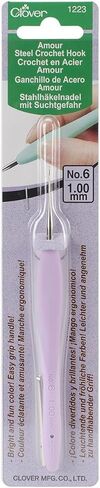 Clover 1045/G Purple Amour Crochet Hook, Size G, 4.0mm in Kuwait