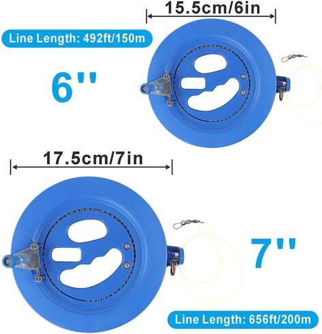 #NA 2 قطعة بكرة خيط طائرة ورقية، خيط طائرة شراعية، عداء طائرة ورقية 7 بوصة 6 بوصة بكرة بكرة بكرة بكرة لفائف للكبار والأطفال، اكسسوارات طائرات ورقية احترافية للاستخدام الخارجي، تحكم في خاصية القفل in Kuwait