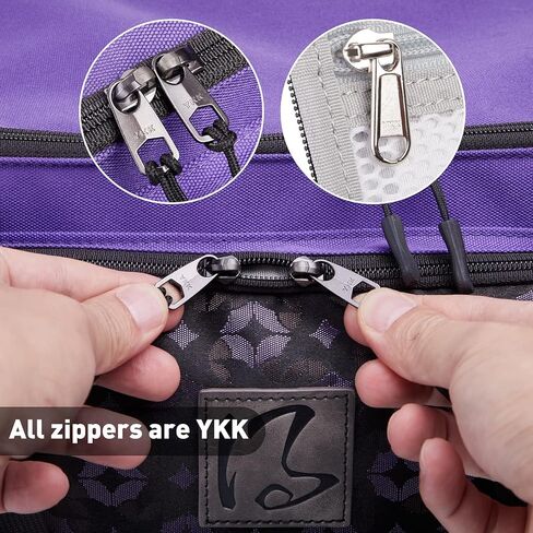 حقيبة ماكينة الخياطة مع سحابات واي كيه كيه، حقيبة حمل ماكينة الخياطة مع 16 قطعة من الحقائب العملية، متوافقة مع معظم ماكينات الخياطة القياسية., بنفسجي, نوبل in Kuwait