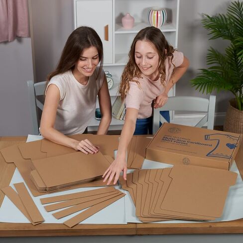 Smart Deco Cardboard Shirt Form 30 Piece Pack! 10x Youth Cardboard Shirt Form 10 Large Cardboard Inserts and 10 Expanders! Holiday T Shirts Arts and Crafts! Print or Paint Tshirt Cardboard Insert in Saudi Arabia