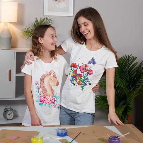 Smart Deco Cardboard Shirt Form 30 Piece Pack! 10x Youth Cardboard Shirt Form 10 Large Cardboard Inserts and 10 Expanders! Holiday T Shirts Arts and Crafts! Print or Paint Tshirt Cardboard Insert in Saudi Arabia