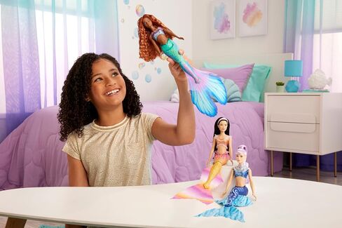 Mattel Disney The Little Mermaid Ariel Sisters Doll Set with 3 Fashion Mermaid Dolls, Includes Mala, Karina, and Ariel in Saudi Arabia