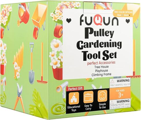 ملحقات بيت الشجرة من فوكون للأطفال، بكرة مع كابل دلو، ملحقات مسرح الأطفال، بكرات للأطفال، ملحقات سفينة القراصنة في الهواء الطلق، ملحقات ألعاب بيت اللعب، دلو لبيت الشجرة (أزرق) in Kuwait