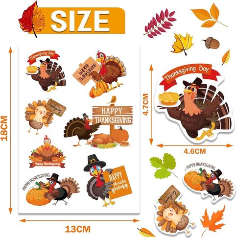 24 Sheets Christmas Stickers for Kids(8 Different Styles), 366pcs Holiday Stickers for Water Bottles Crafts Party Favors in Kuwait